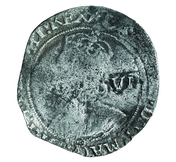 Charles I shilling obverse and reverse