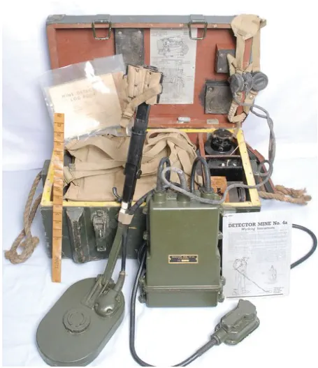 Second World War, 1942, mine detector.