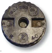A fuse from a Second World War hand grenade.