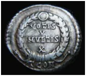 Silver siliquae.