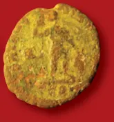 Roman coin in poor condition.