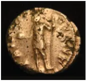 A debased Roman silver radiate.