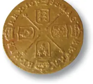 Gold guinea of James II.