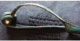 Roman brooch with pin intact.
