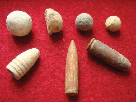 Bullets and musket balls.